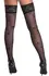 Cottelli Legware Hold-Up Stockings Rose Pattern 20 Den Black M/L