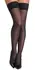 Cottelli Legware Seam Hold-Up Stockings with Lace Top, Black, 20 DEN