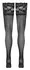 Cottelli LEGWARE Hold-Up Stockings Black Silicone Lace 20 DEN
