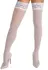 Cottelli Legware White Hold-up Stockings 20 DEN with Lace, Size M/L