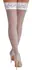 Cottelli Legware White Hold-up Stockings 20 DEN with Lace, Size M/L