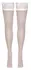 Cottelli Legware White Hold-up Stockings 20 DEN with Lace, Size M/L