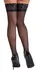 Cottelli Legware Hold-Up Stockings Black Lace Top 20 DEN 9cm S/M