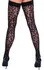 Cottelli Legware Hold Up Stockings Leopard Pattern 30 DEN Silicone Top