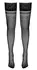 Cottelli Collection Hold-Up Stockings Black Size 5 Silicone Lace Top