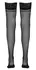 Cottelli Collection Hold-Up Stockings Black Lace Top Size 4