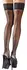 Cottelli Hold-up Stockings with Decorative Seam & Lace Top, Black