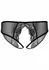 Angel Naughty Crotchless Panty Sheer Mesh & Lace S/M L/XL Black