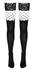 Cottelli Collection Hold-Up Stockings S/M, Fishnet & Opaque, Lace Top