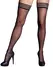 Cottelli Collection Hold-Up Stockings Black Size 4, Elegant Ring Pattern