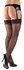 Cottelli Collection Net Stockings Lace S/M - Decorative Lace Top, Black
