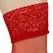 Cottelli Collection Hold-Up Stockings Red 17 Denier Lace Top