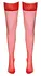 Cottelli Collection Hold-Up Stockings Red 17 Denier Lace Top