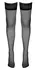 Cottelli Collection Hold-Up Stockings Black Lace Top Size 3