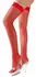 Cottelli Collection Hold-Up Stockings Red XL Silicone Grip