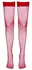 Cottelli Collection Hold-up Stockings Red Mesh Size M Silicone Top