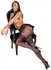 Cottelli Legware Open Crotch Tights with Lace Suspender Effect, Black, 20 DEN