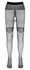 Cottelli Legwear Open Design Tights with Decorative Back Seams, Black