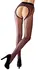 Cottelli Collection Black Crotchless Tights with Red Seam S-L