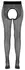 Cottelli Collection Black Crotchless Tights with Red Seam S-L