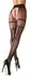 Cottelli LEGWEAR Fishnet Tights L/XL with Open Gusset and Garter Design