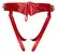 Bad Kitty Adjustable Red Strap-On Harness S-L, Leather Look, Universal Fit