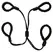 Bad Kitty Cotton Bondage Rope Cuff Set Size 1 - Adjustable Wrist & Ankle Restraints