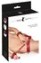 Bad Kitty Red Adjustable Hand and Thigh Restraint System, Gold Details