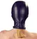 Bad Kitty Head Mask Red & Black Stretch Hood Unisex One Size
