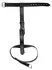 Bad Kitty Adjustable Body Restraint System with Handcuffs - Black PU