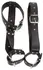 Bad Kitty Adjustable Body Restraint System with Handcuffs - Black PU