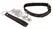 Bad Kitty Adjustable Black & Red Collar with Leash Set 35-48 cm
