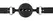 ZADO Silicone Gag Medium - Black Adjustable Strap, 4 cm Diameter