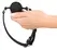 ZADO Silicone Gag Medium - Black Adjustable Strap, 4 cm Diameter