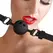 You2Toys Silicone Gag with Air Holes Adjustable Black O3.5cm
