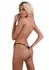 Gina Spicy V-String Lace Panties Cotton Gusset S/M L/XL Black