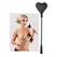 You2Toys Heart Mini Crop Black-Red 25cm with Faux Fur & Leather Look
