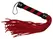 You2Toys Red & Black Mini Flogger Textile Handle 38cm