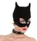 You2Toys Nubuck-Style Black Cat Mask with Open Eyes and Mouth