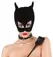 You2Toys Nubuck-Style Black Cat Mask with Open Eyes and Mouth
