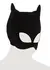 You2Toys Nubuck-Style Black Cat Mask with Open Eyes and Mouth