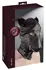 ZADO Faux Leather Dog-Style Hood with Collar, Adjustable Fit, Black
