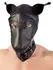 ZADO Faux Leather Dog-Style Hood with Collar, Adjustable Fit, Black