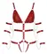 Bad Kitty Strap Body Red L Adjustable Bondage-Inspired One-Piece