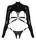 Bad Kitty Bondage Body S - Adjustable Vegan Leather Set, Black
