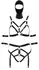 Bad Kitty Strap & Mask Set XL - Adjustable Vegan Leather Harness Kit