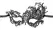Cottelli Collection Embroidered Eye Mask Elegant Black Lace Design