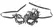 Cottelli Collection Embroidered Eye Mask Elegant Black Lace Design