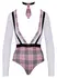 Cottelli Costumes Schoolgirl L Long Sleeve Costume Chequered Detail