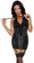 Cottelli Costumes Dominatrix Dress L Matte Look, Adjustable Halterneck